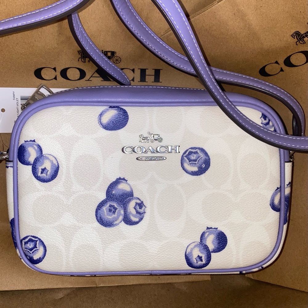 NWOT Coach blueberry crossbody purse New